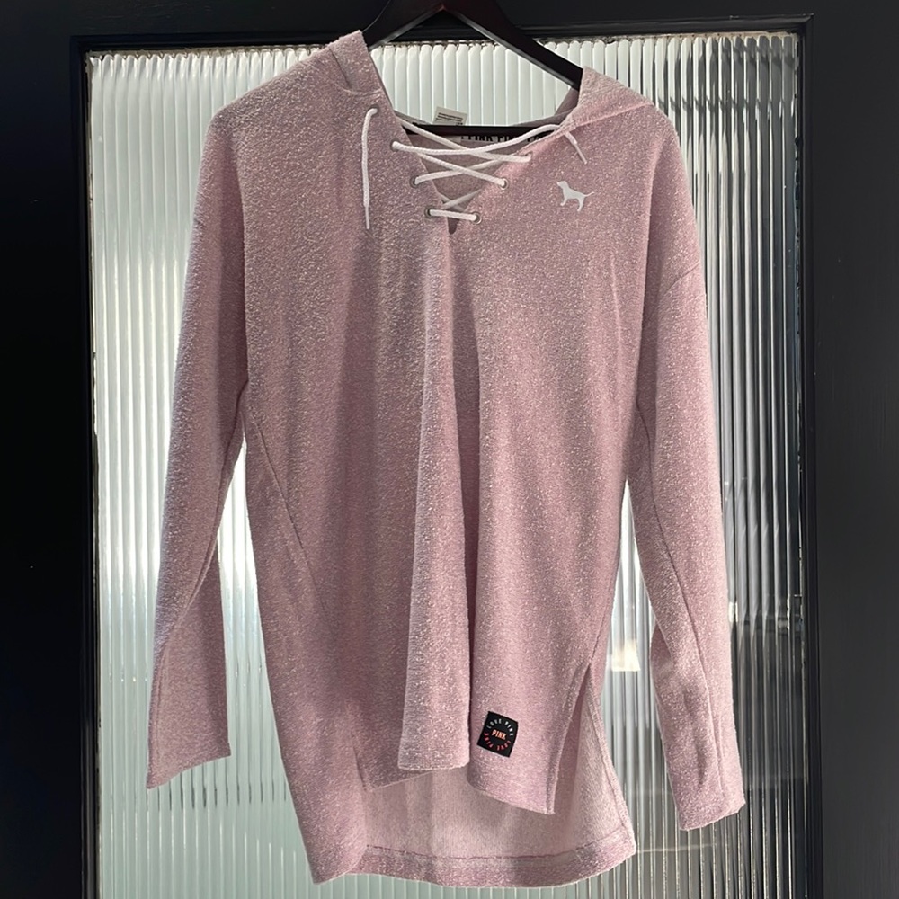 Pink hoodie size S